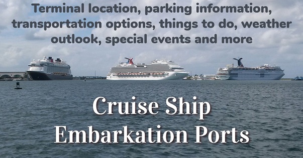cruise ship embarkation ports