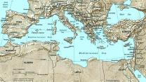 mediterranean relief map