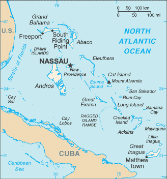 islands of the bahamas map