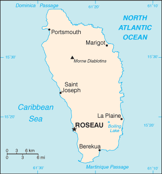 dominica map