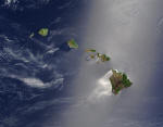 hawaiian islands satellite map