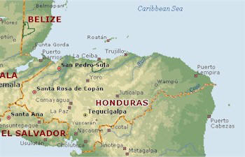 honduras map 2