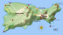 capri italy map