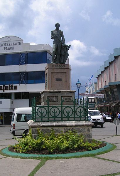 statue of lord nelson barbados by wiki user regani